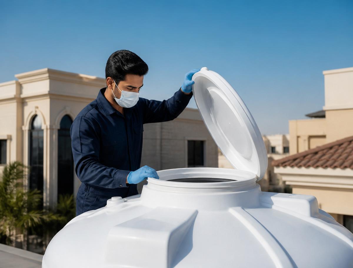 Professional tank cleaning, disinfection and water quality maintenance.
